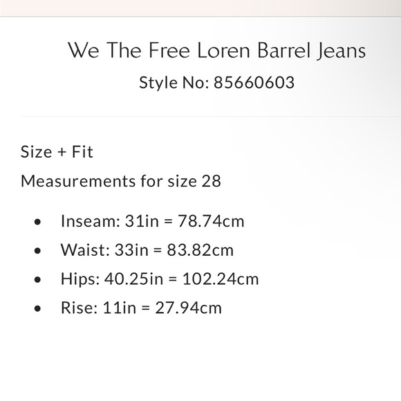 NWT! We The Free Loren Barrel Jeans - Picture 7 of 13